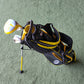 Mkids Yellow Half Set Driver, 7i, SW, Putter, Bag