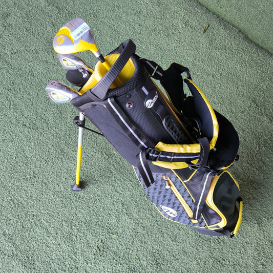 Mkids Yellow Half Set FW, 7i, 9i, Putter, Bag