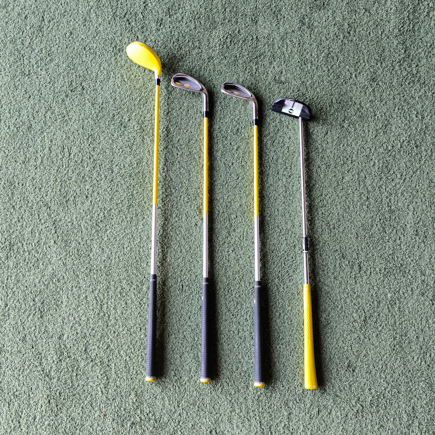 Mkids Yellow Half Set FW, 7i, 9i, Putter, Bag