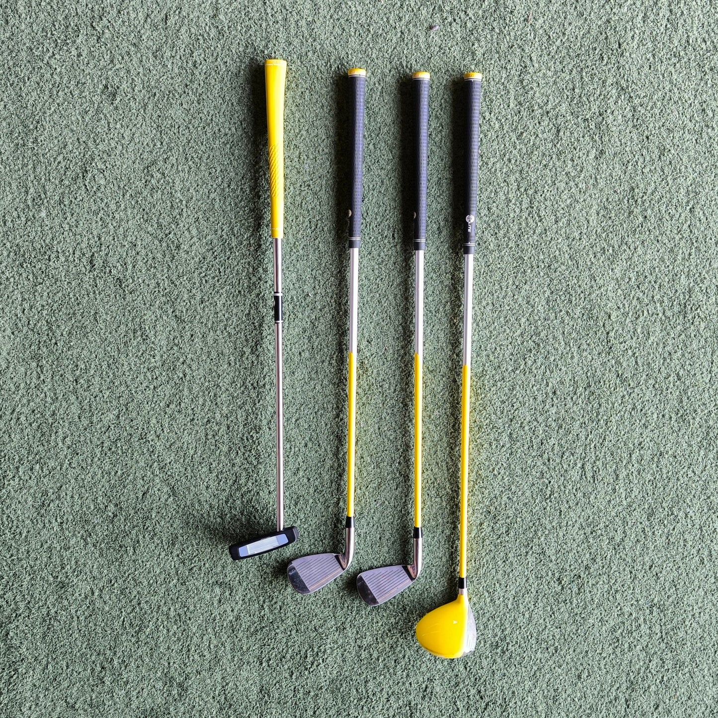 Mkids Yellow Half Set FW, 7i, 9i, Putter, Bag