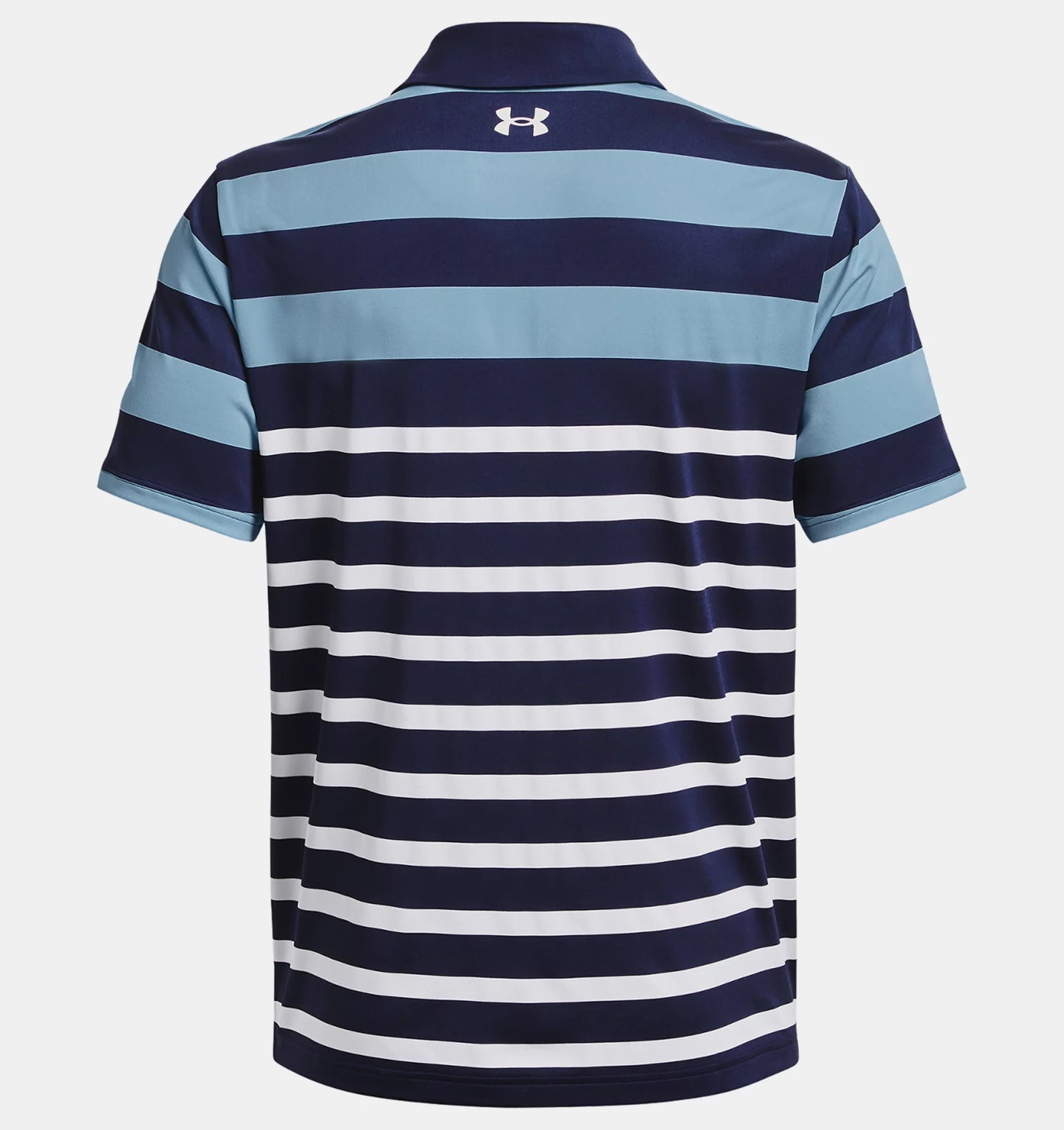 UA Playoff 3.0 Stripe Polo Midnight Navy/Blizzard