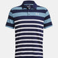 UA Playoff 3.0 Stripe Polo Midnight Navy/Blizzard