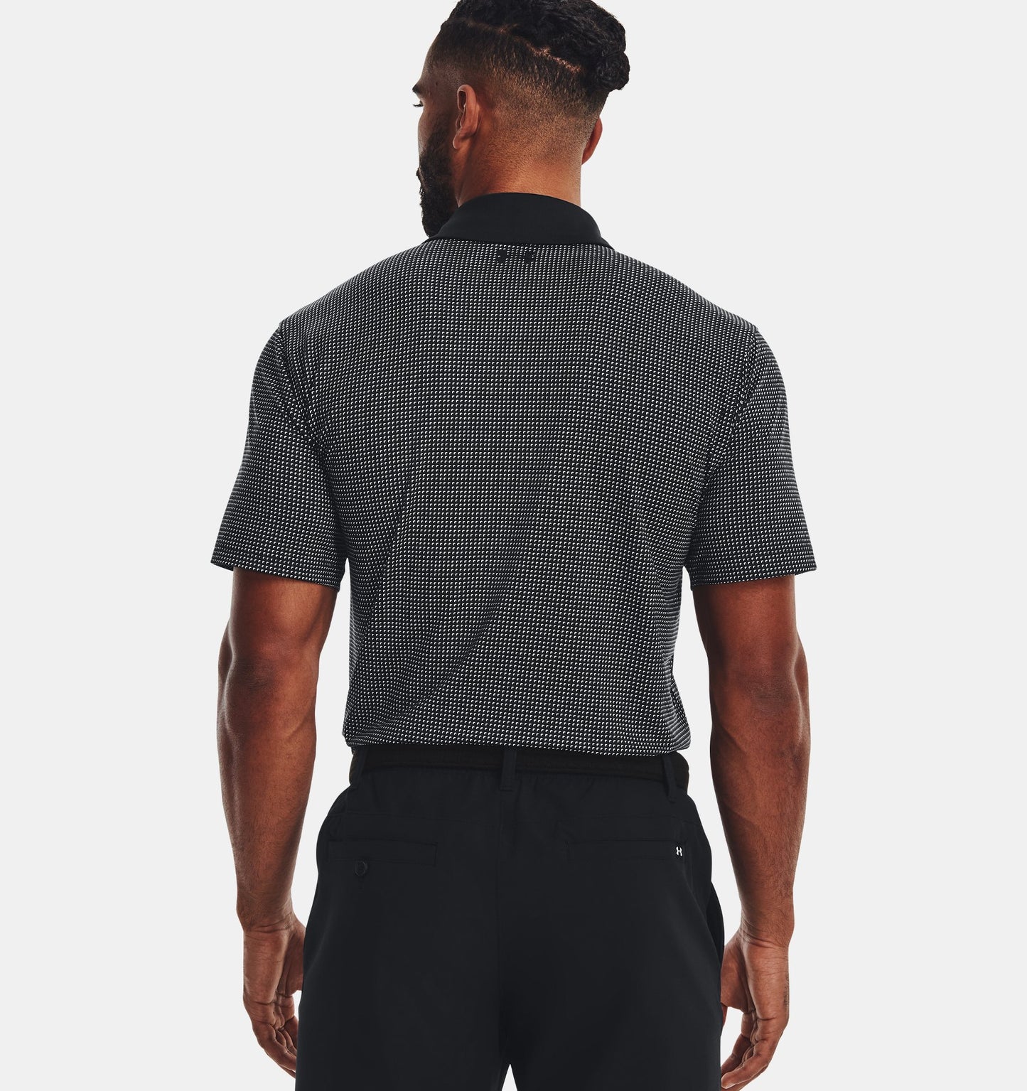 UA T2G Printed Polo Black/White