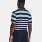 UA Playoff 3.0 Stripe Polo Midnight Navy/Blizzard