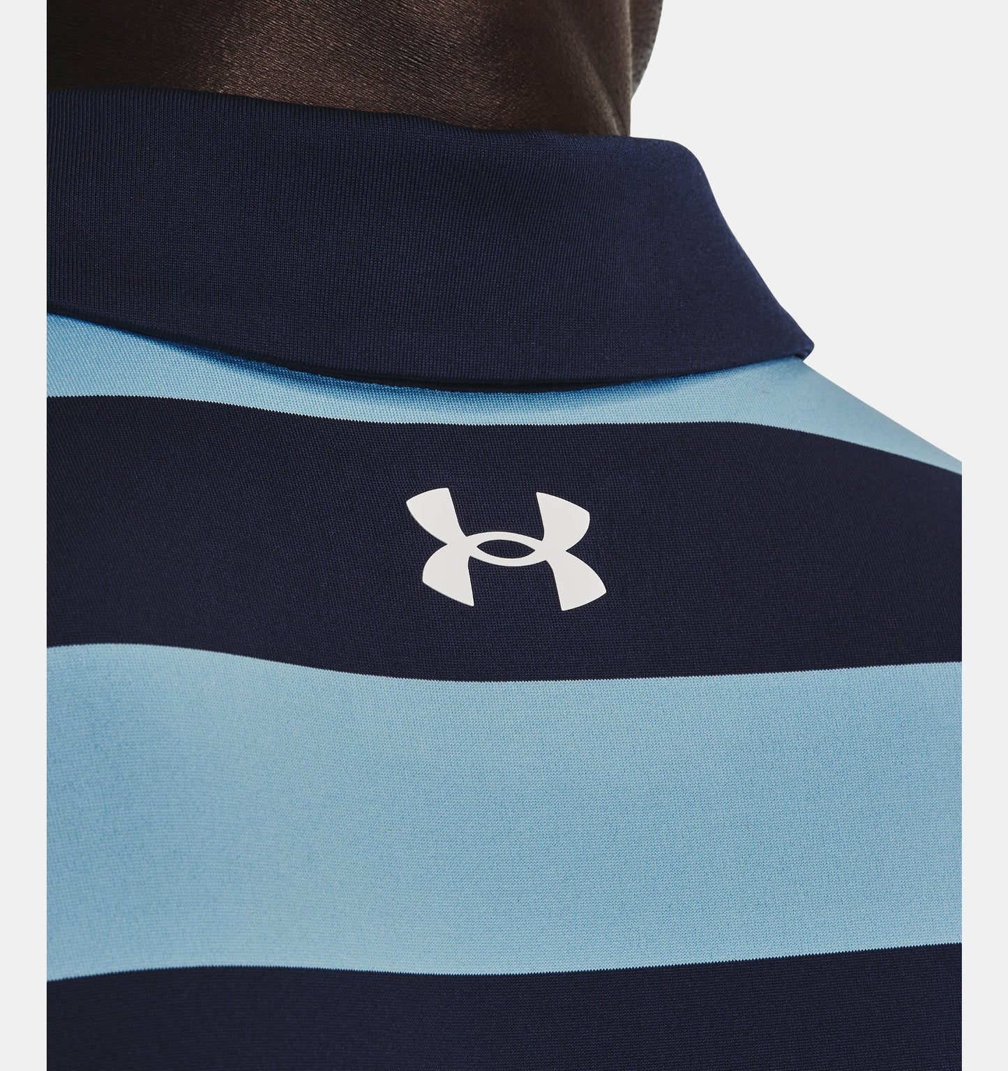 UA Playoff 3.0 Stripe Polo Midnight Navy/Blizzard