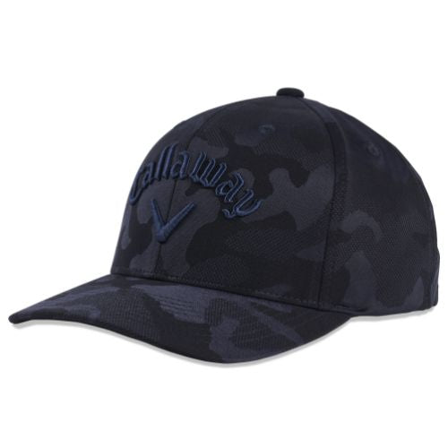 Camo Snapback Adjustable Cap Dark Navy