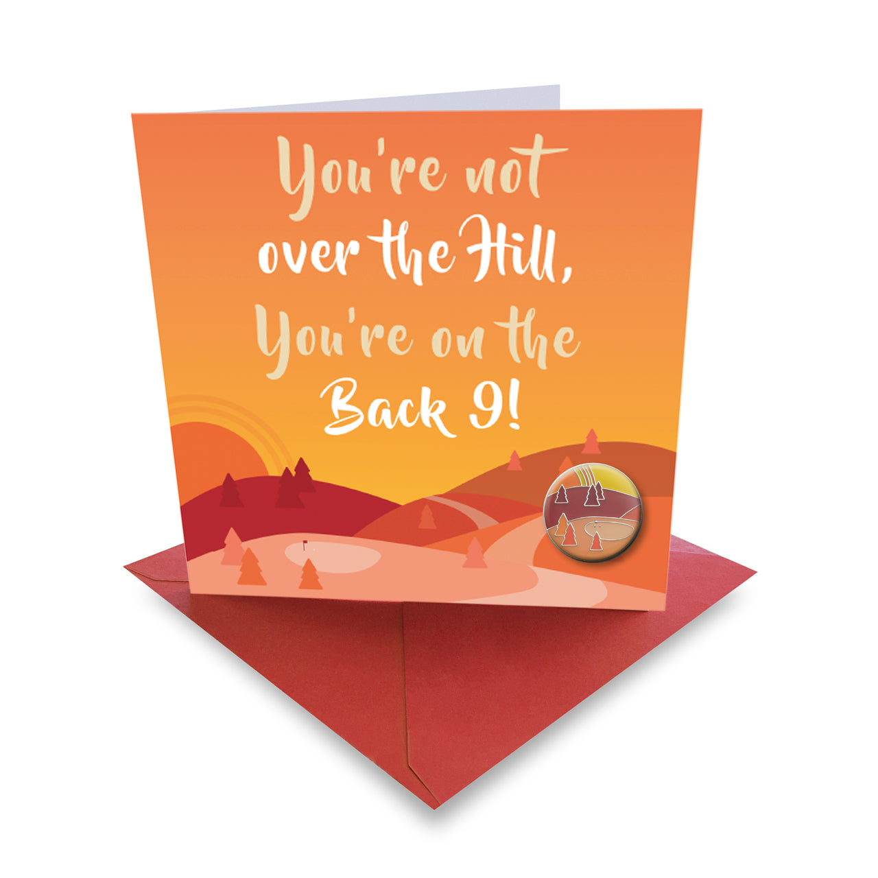 Over the Hill - Ball Marker Card